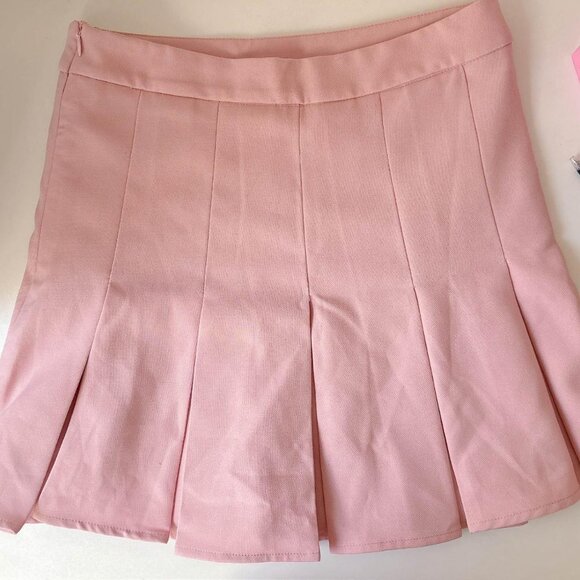 Pink Pleated Skirt - Picture 2 of 4